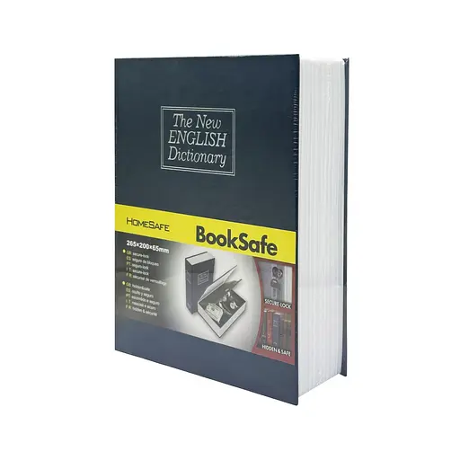 Сейф-книга з ключем для зберігання Sparta KBS-803(Blue) велика, 26,5х20х6,5 см - фото 1