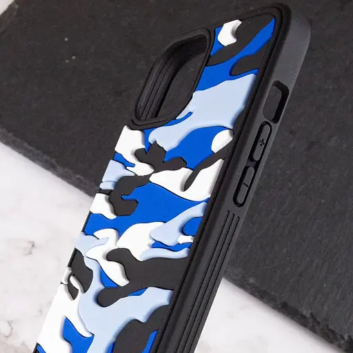 Чехол Epik TPU+PC Army Collection для Apple iPhone 13 Pro 6.1 Синий - фото 4