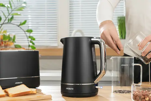 Ardesto Электрочайник 1.7л, Otter, пластик, черный матовый - фото 4