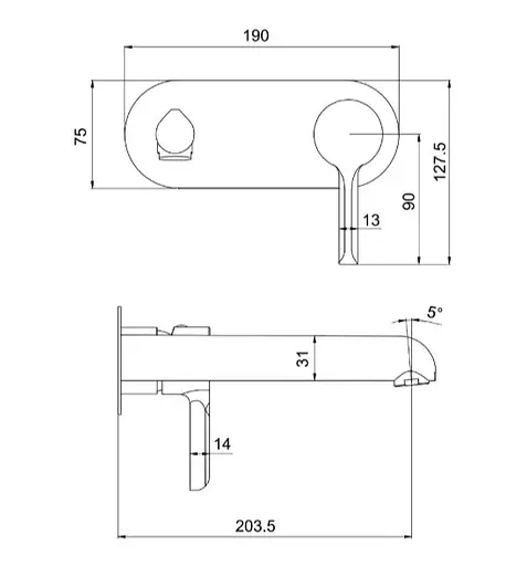 Змішувач для умивальника Gappo G1003-26 - фото 8