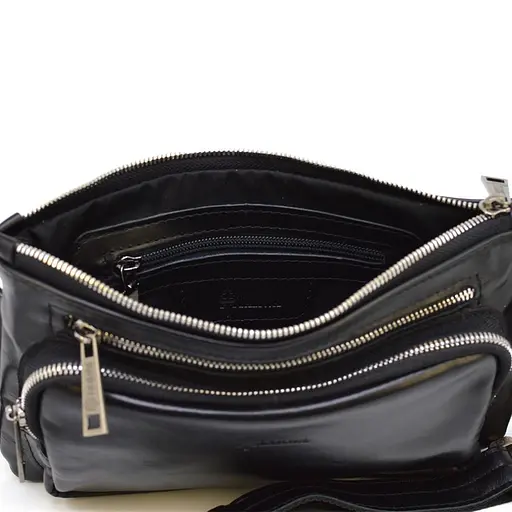 Кожаная мужская сумка на пояс TARWA 26х16х3 см sum0025989 - фото 18