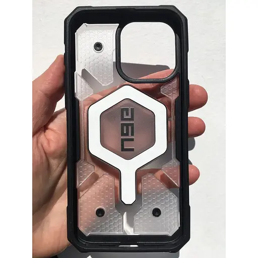 Оригінальний протиударний чохол UAG Pathfinder MagSafe для iPhone 15 Pro Max (6.7") Clear Ice (114301114343) - фото 6