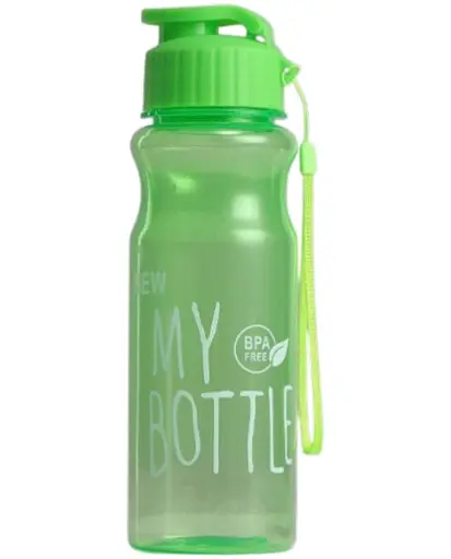 Бутылка для воды и напитков My Bottle 600 мл дорожная пластиковая Зеленая - фото 1