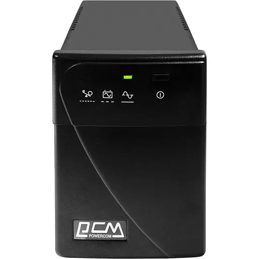 Джерело безперебійного живлення PowerCom BNT-800AP Black, 800VA, 480W, лінійно-інтерактивний, AVR, 2 розетки (IEC), захист RJ45 - фото 2