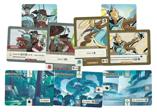 Настільна гра Geekach Games Битви гербів. Базова гра: Безлистий ліс (Battlecrest: Fellwoods Base Game) (укр.) (GKCH172bc) - фото 4