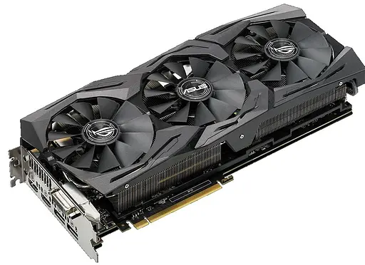 Видеокарта ASUS GTX 1080Ti 11Gb Strix (ROG-STRIX-GTX1080TI-11G-GAMING) (GDDR5X, 352 bit, PCI-E 3.0 x16) Б/у - фото 2