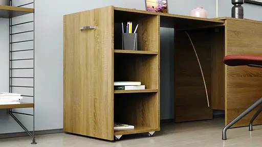 Стіл-тумба трансформер Смарт 1/1 Ferrum-decor 750x1450x500 ДСП Дуб Сонома Трюфель 16 мм (FRD-105071) - фото 9