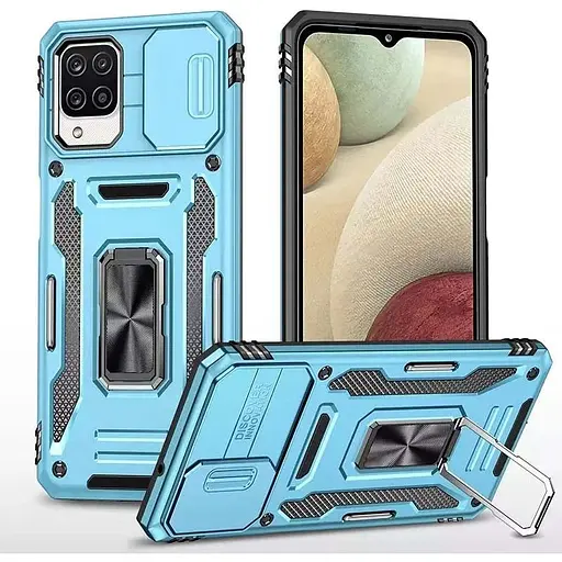 Ударостійкий чохол Epik Camshield Army Ring для Samsung Galaxy M53 5G Блакитний / Light Blue