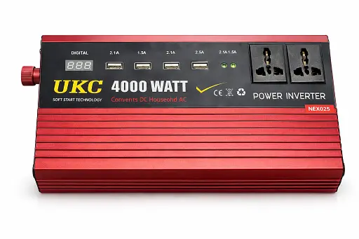 Преобразователь напряжения Power Inverter 4000W с 12V на 220 - фото 3