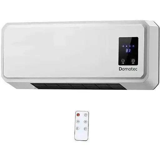 Тепловентилятор Domotec MS 5962 обігрівач настінний керамічний 2 режими роботи 2000 Вт білий - фото 2