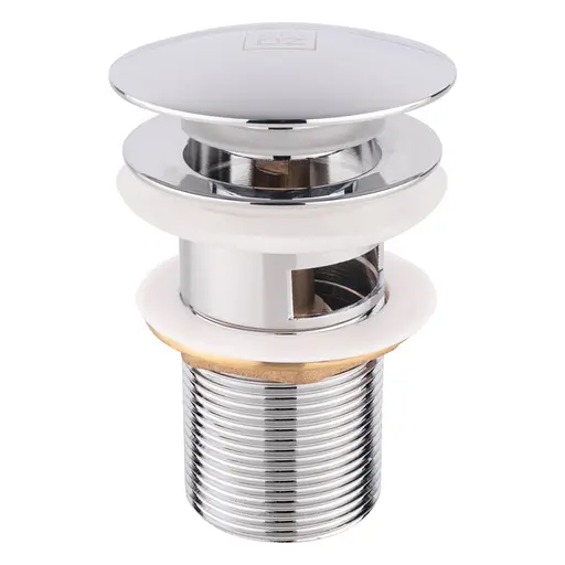 Донный клапан для раковины Lidz (CRM)-47 00 003 00 с переливом - фото 1