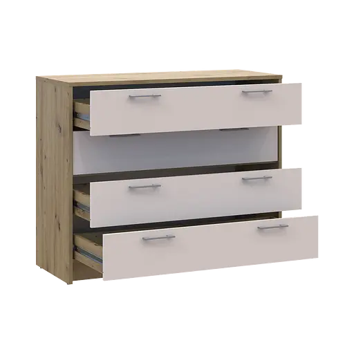 Комод Doros Ронди Дуб Артизан/Кашемир 4 ящика 100х40х82 (41516187) - фото 5