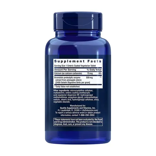 Бромелан Life Extension Specially Coated Bromelain, 60 таблеток - фото 2
