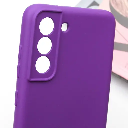 Чехол Lakshmi Silicone Cover Full Camera (A) для Samsung Galaxy S22+ Фиолетовый / Purple - фото 5