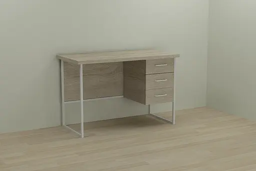 Компьютерный стол Ferrum-decor Гарри 75x120x70 белый ДСП Дуб Сонома 32мм (FRD-101007) - фото 6