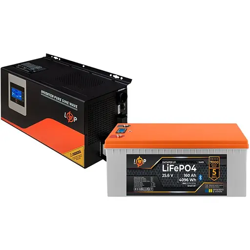 Источник бесперебойного питания (ИБП) LogicPower UPS W3000 + АКБ LiFePO4 4096Wh (37463) [126893]