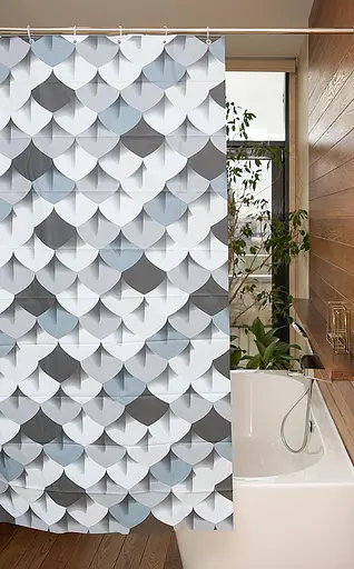 Шторка для ванної кімнати Woko Holly 180х180 із 12-ма кільцями - фото 6