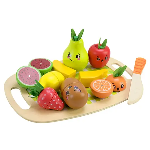 Детская деревянная игрушка "Фрукты" Bambi C9414 фрукты на магнитах, дощечка - фото 2