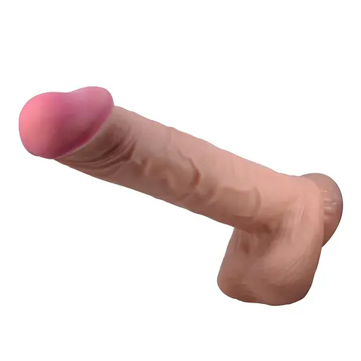Фалоімітатор Pretty Love Sliding Skin Bendable 10.2'' 26 см коричневий - фото 4
