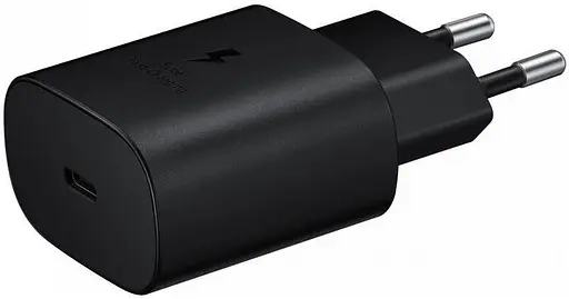 Блок - адаптер - зарядний пристрій Samsung 25W PD Power Adapter (EP-TA800NBE) без кабелю чорний - фото 2
