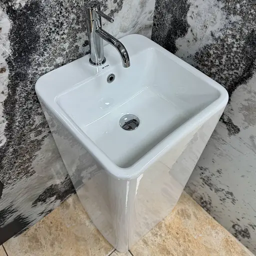 Умивальник підлоговий VBI Caliato white VBI-019029, Білий - фото 5