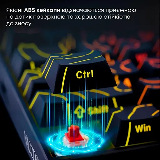 Клавіатура Ajazz NK68 Red switches Side Contour Black (NK68-R-S-B) - фото 11