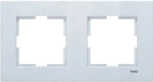 Рамка 2-постова Novella Срібло (93190602)