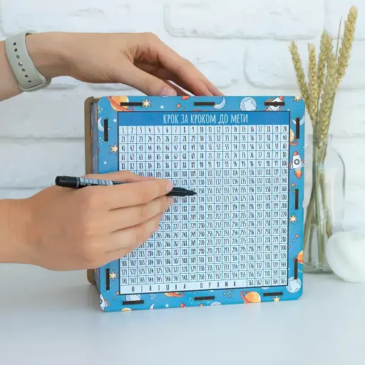 Сейф скарбничка Manufaktura дерев'яна велика Збираю на шалену мрію - фото 4