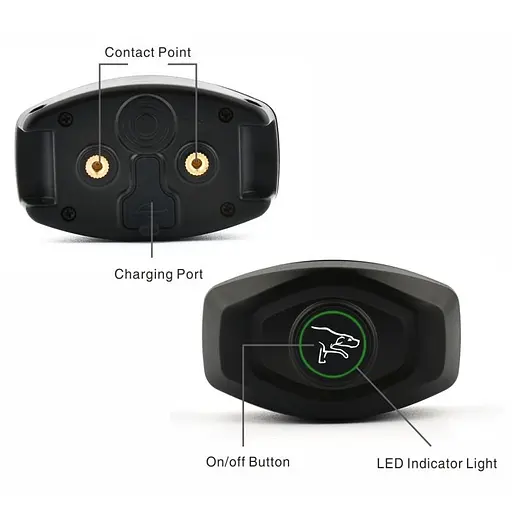 Електро ошийник для дресирування собак + анти лай 2 в 1 Dobe DB 400 (розмір S 23-33 см) (100375-S) - фото 8