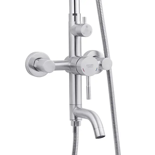 Душова система Kroner KRP Edelstahl Klassisch - ESG063 CV022977, Хром матовий - фото 2