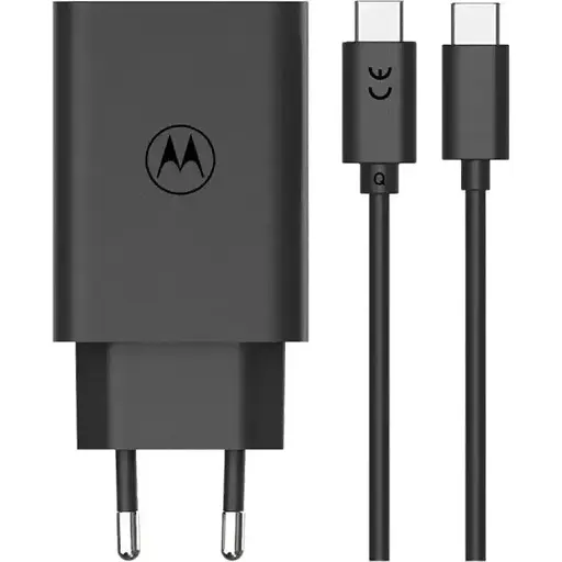 Скоростной зарядный блок Motorola 30W набор с кабелем USB-C to USB-C (SJMC302) - фото 1