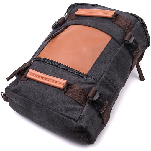 Текстильный большой дорожный рюкзак трансформер Vintage 31х41х12 см sum0027390 - фото 3