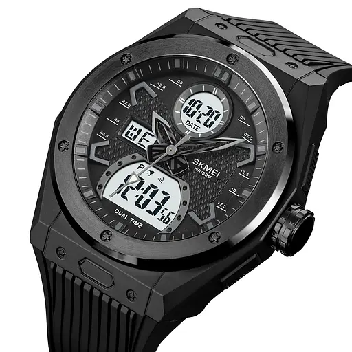 Наручний годинник чоловічий 2013BKWT Black-White Skmei acs0030396 - фото 2