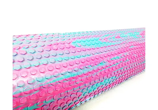 Массажный ролик EasyFit Foam Roller 60 см Мятный-розовый (EF-2033-P) - фото 2