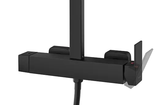 Душова система Corsan Ango black mat CMN024, Чорний матовий - фото 5