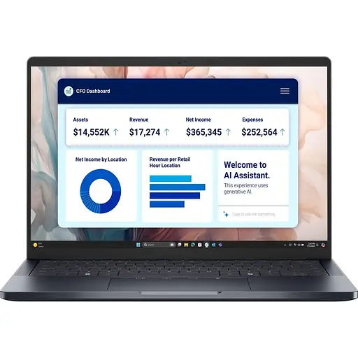 Ноутбук Dell 14 Pro 14 Premium QHD+ OLED Touch/Intel U7-268V/32GB/512SSD/UMA/W11P/Black (BTO208PA14250UA_W11P) - фото 1