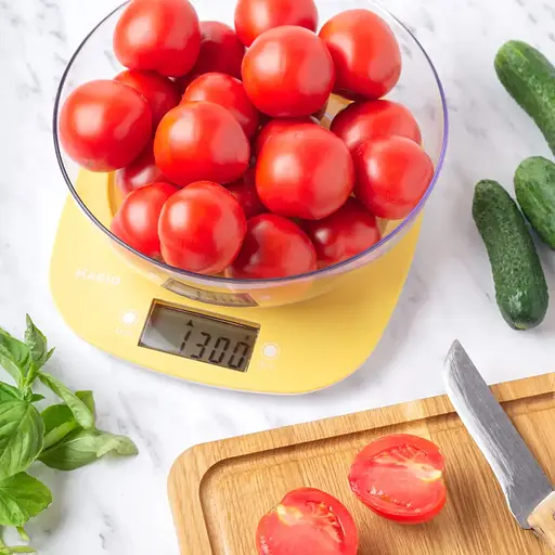 Кухонные настольные электронные весы для взвешивания продуктов Magio MG-290 с чашей для дома кухни до 5кг. - фото 4