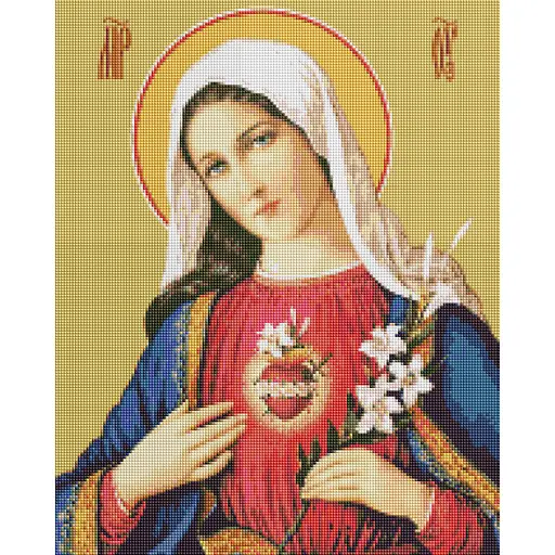 Алмазная мозаика Сердце Марии Brushme DBS1088 40х50 см