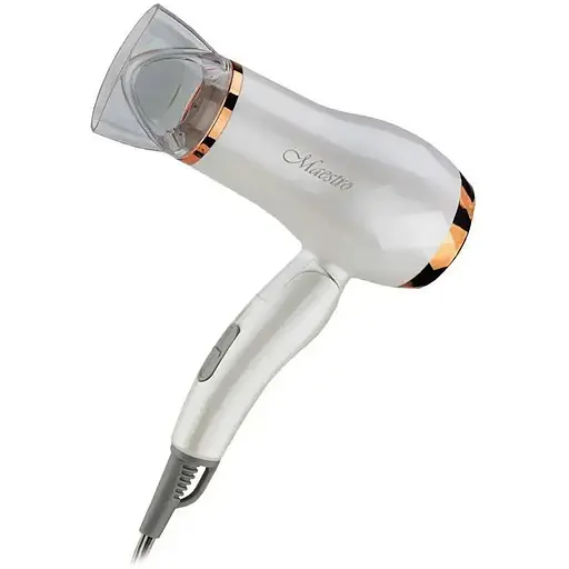 Маленький дорожній складний міні фен Gemei Maestro MR-203 для сушіння укладання волосся компактний електрофен 1200 Вт - фото 1