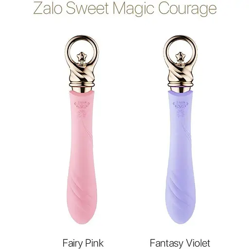 Вибратор для точки G с подогревом Zalo Sweet Magic Courage Fairy Pink - фото 8