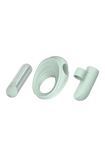 Набір секс іграшок Dreamtoys Glam 3-in-1 Play Kit 3 шт. бірюзовий - фото 2