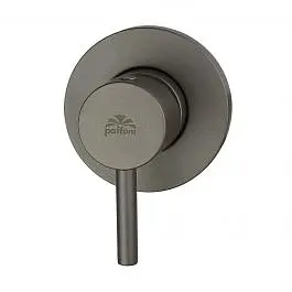 Змішувач для душу Paffoni Light Ø70 мм mercury grey LIG010MG70, Сірий - фото 1