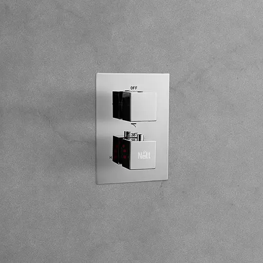 Душова система прихованого монтажу з термостатом для душу Nett TSH-473, Хром - фото 5