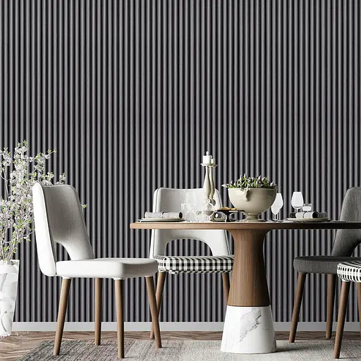 Рейка декоративна Wall Sticker WPC кругла стінова 3000х152х15 мм Графіт SW-00001873 - фото 7