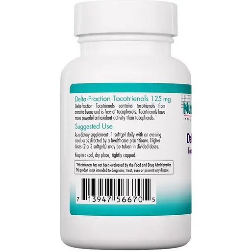 Дельта-фракція токотріенол Nutricology Delta-Fraction Tocotrienols 125 мг 90 капсул (ARG-56670) - фото 3