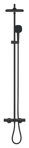 Душова система настінного монтажу з термостатом для ванни Grohe Tempesta System 250 Cube 266912431, Чорний матовий - фото 3