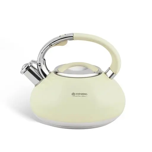 Чайник со свистком Edenberg EB-2452-Cream 3 л кремовый