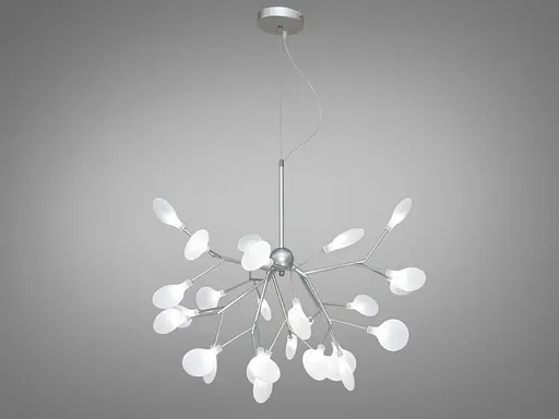 Динамичная, захватывающая, выразительная люстра "Светлячок", 27 ламп, хром - фото 4