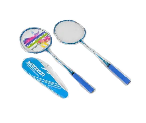 Бадмінтон C 40196 2 ракетки, в чохлі (6900067401960) Блакитний - фото 1