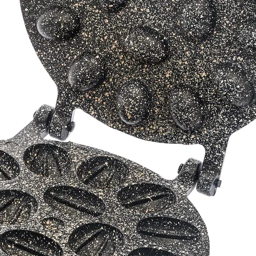 Форма для выпечки орешков орешница с антипригарным гранитным покрытием на 16 орехов, ХЕАЗ Черный 86245 - фото 8